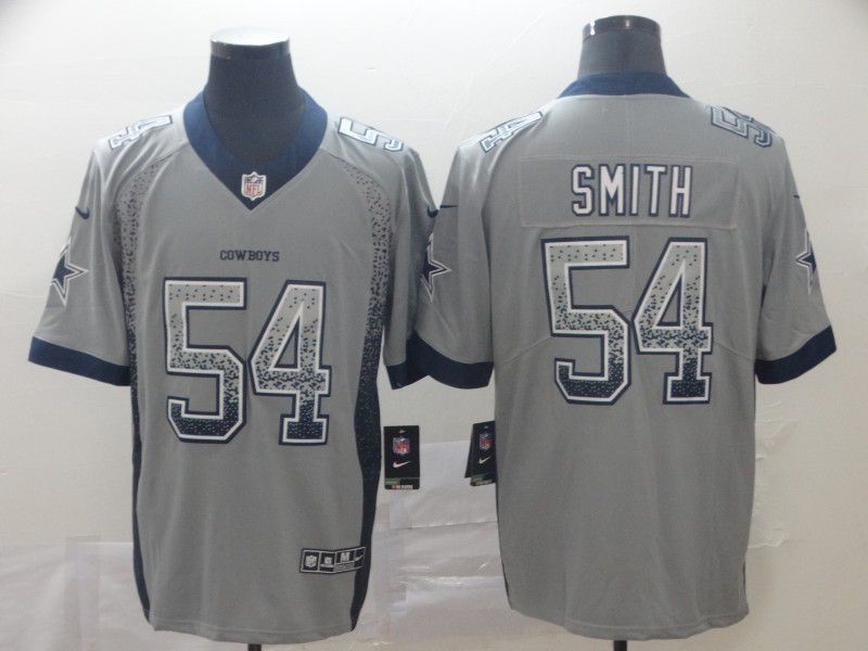 Men Dallas Cowboys #54 Smith Grey Nike Drift Fashion Limited NFL Jersey